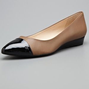 Franco sarto Harold leather pointy cap flat shoes
